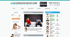 Desktop Screenshot of jeconsulteunpsy.com