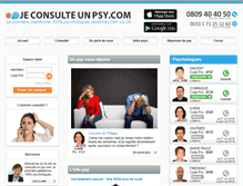 Tablet Screenshot of jeconsulteunpsy.com